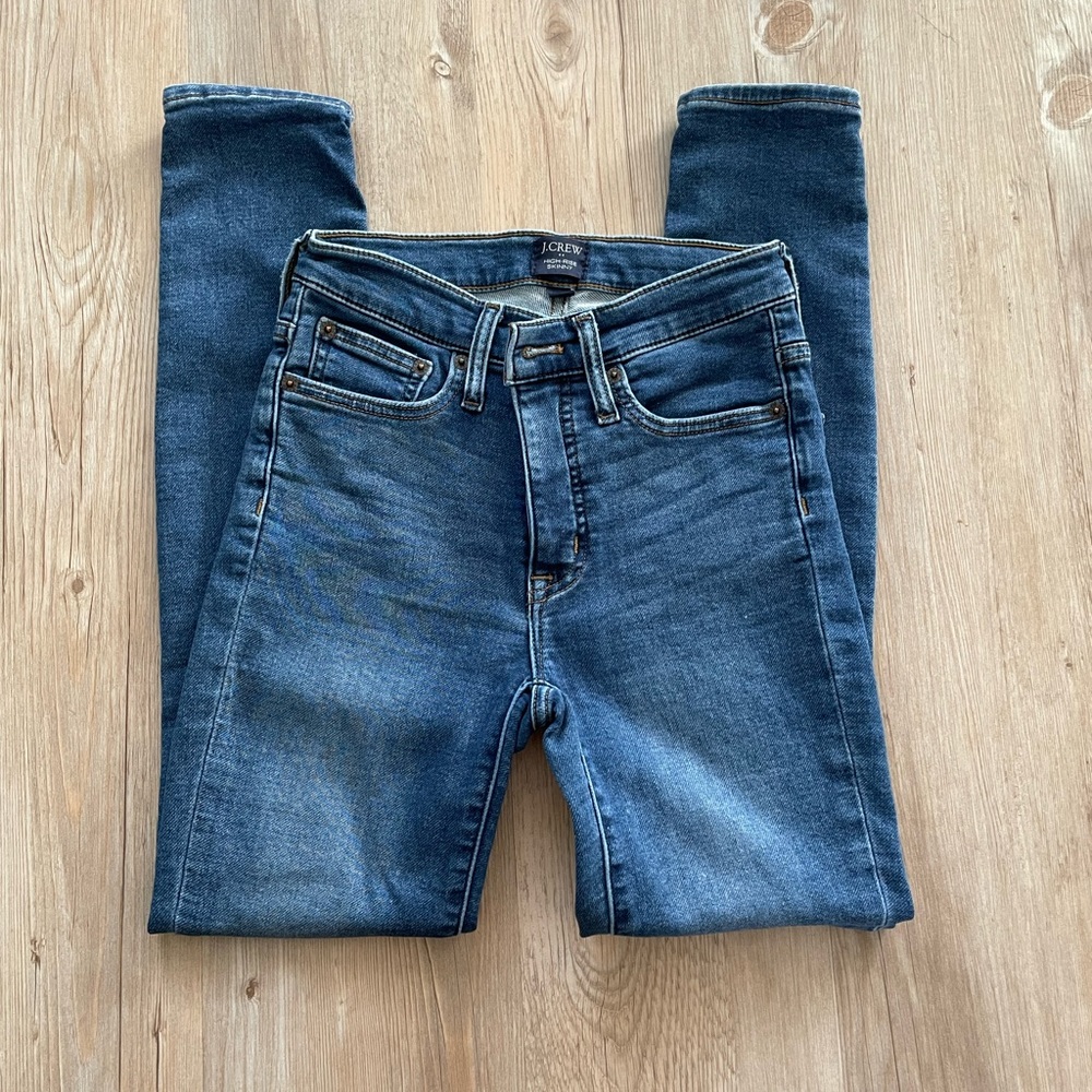 J. Crew high rise skinny jeans